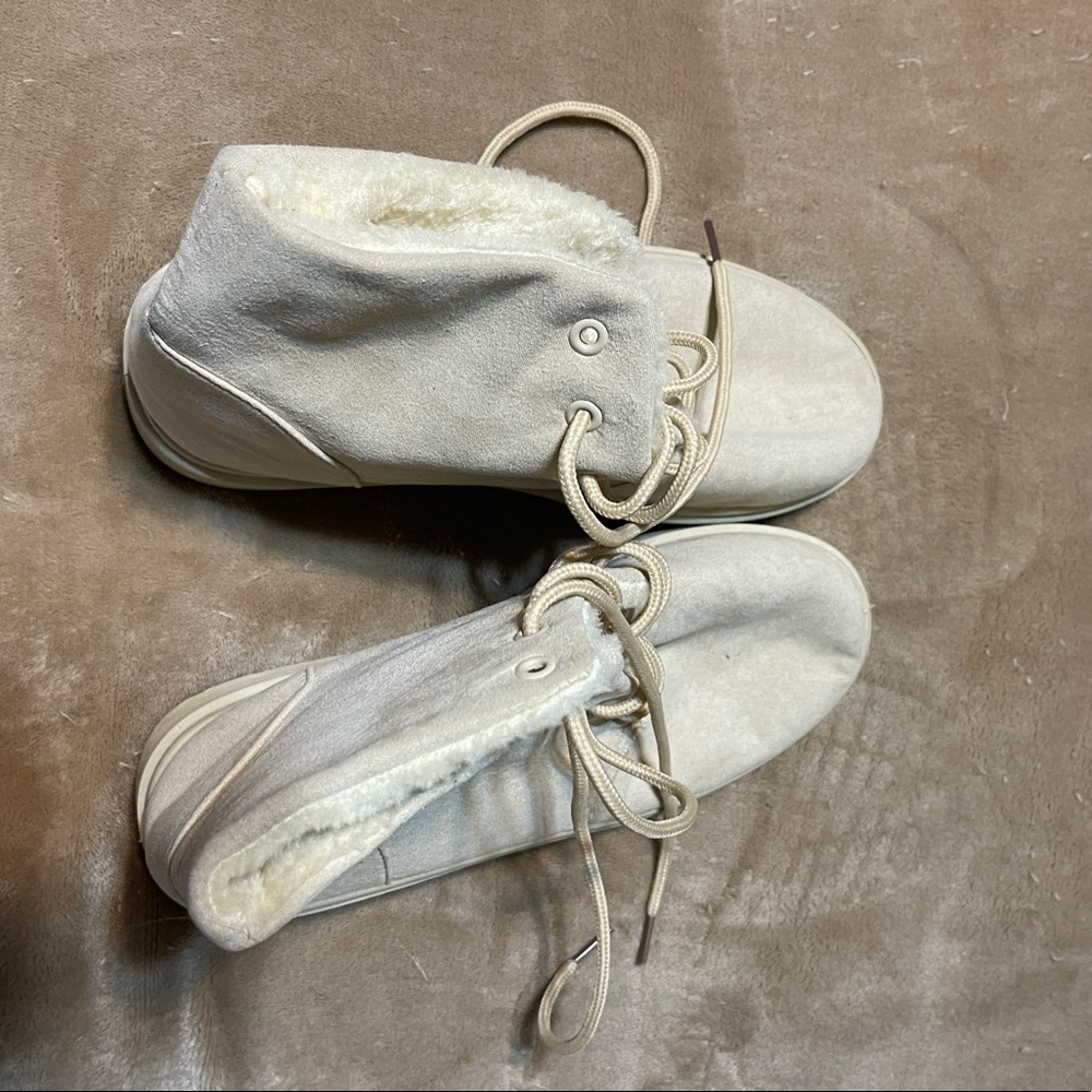 Cream color boots